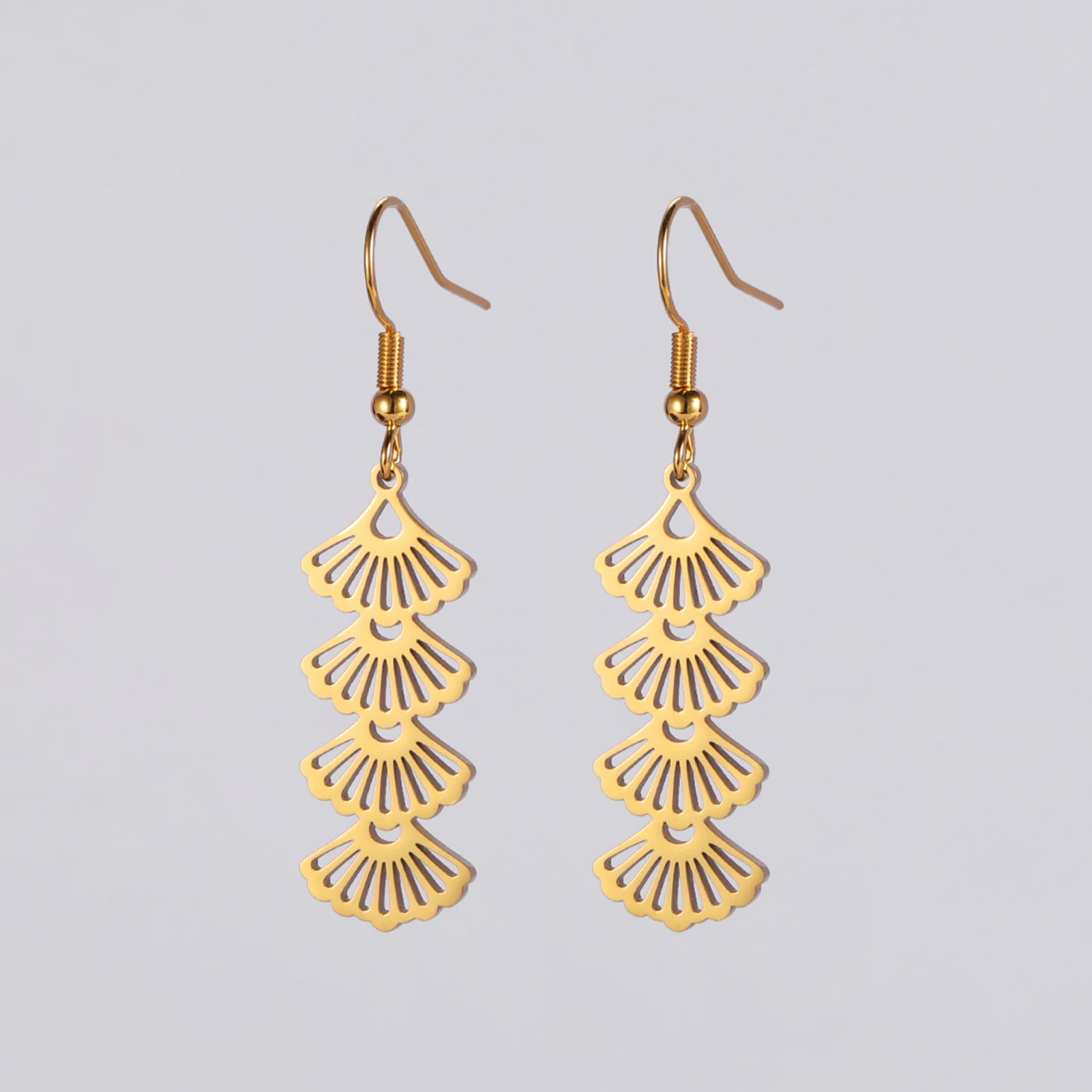 EDELSTAHL "GOLD FEWAR" OHRRINGE - ICERAIN JEWELRY