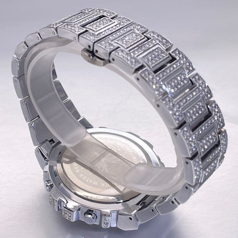 ICED OUT DIGITAL "NAVERO" UHR - ICERAIN JEWELRY
