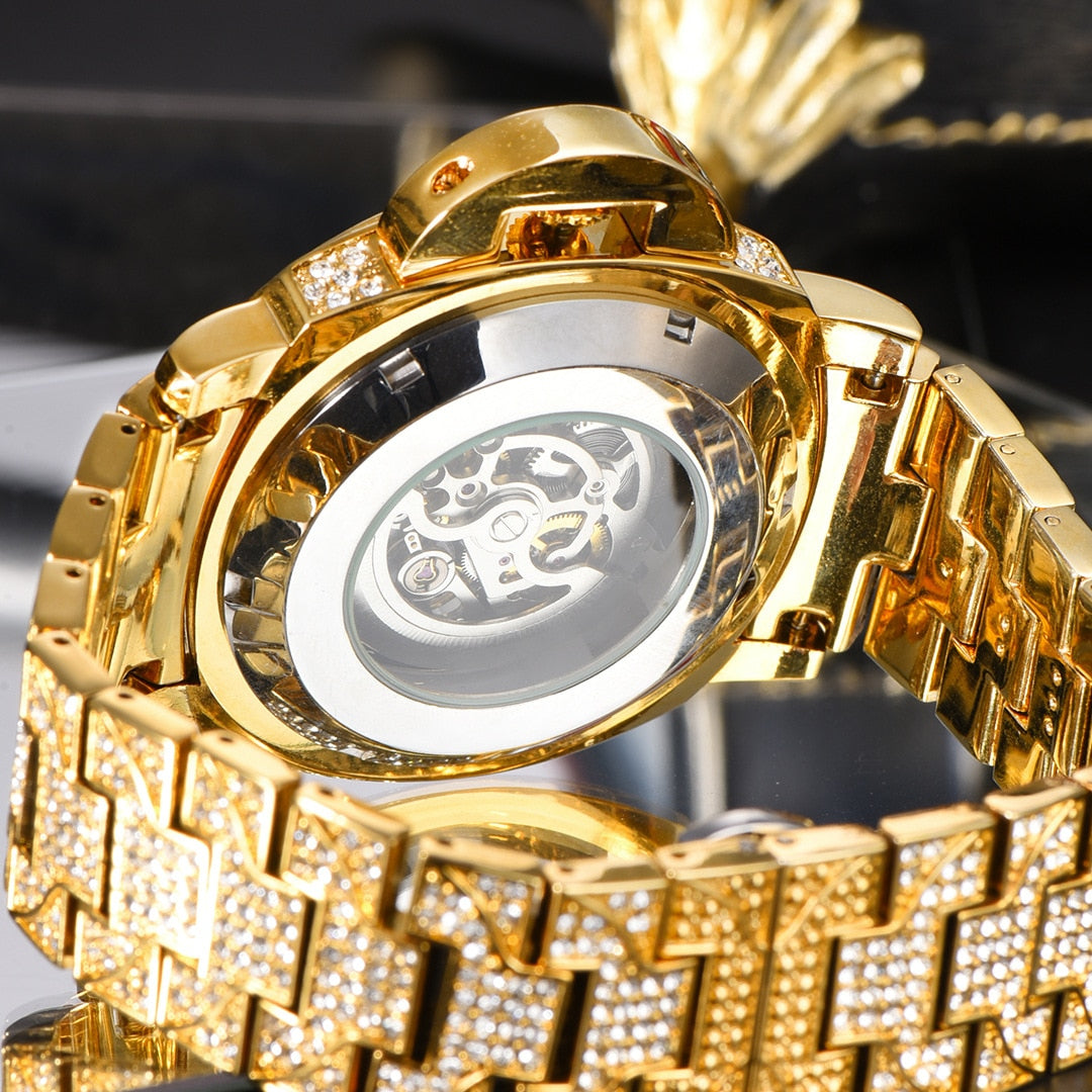 ICED OUT AUTOMATIK "LUCANINO" UHR - ICERAIN JEWELRY