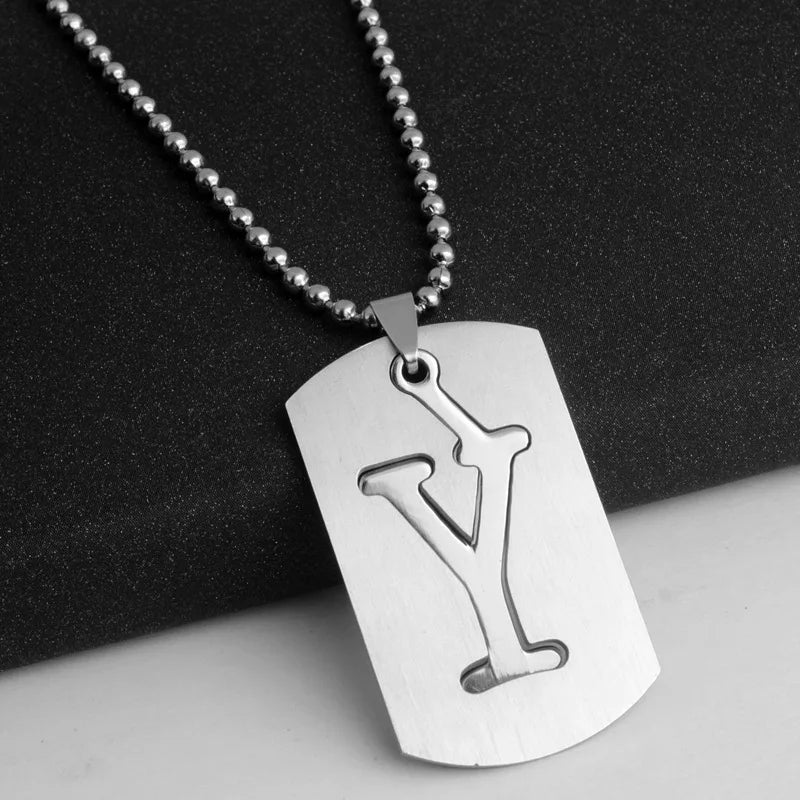 PERSONALISIERTE EDELSTAHL ANFANGSBUCHSTABEN "ULISA" KETTE - ICERAIN JEWELRY