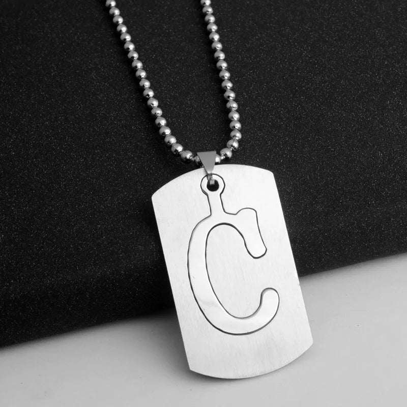 PERSONALISIERTE EDELSTAHL ANFANGSBUCHSTABEN "ULISA" KETTE - ICERAIN JEWELRY