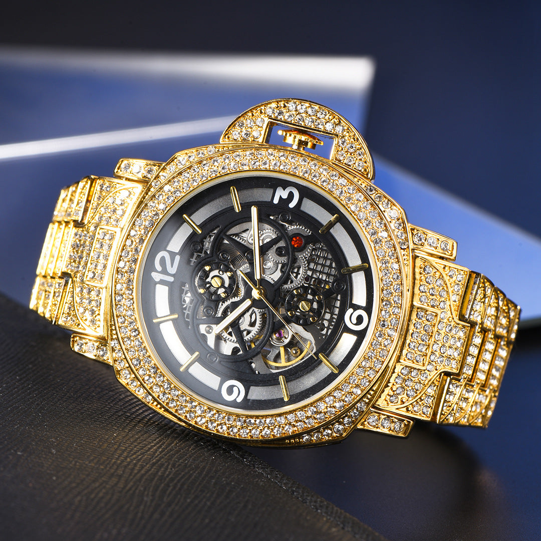 ICED OUT AUTOMATIK "LUCANINO" UHR - ICERAIN JEWELRY