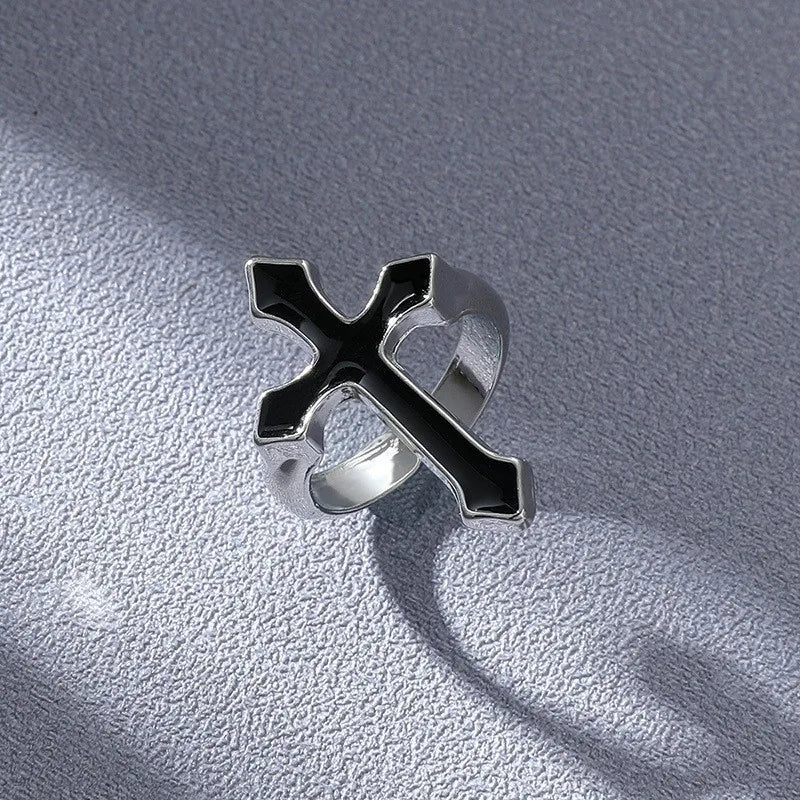 EDELSTAHL "CROSS V3" RING - ICERAIN JEWELRY