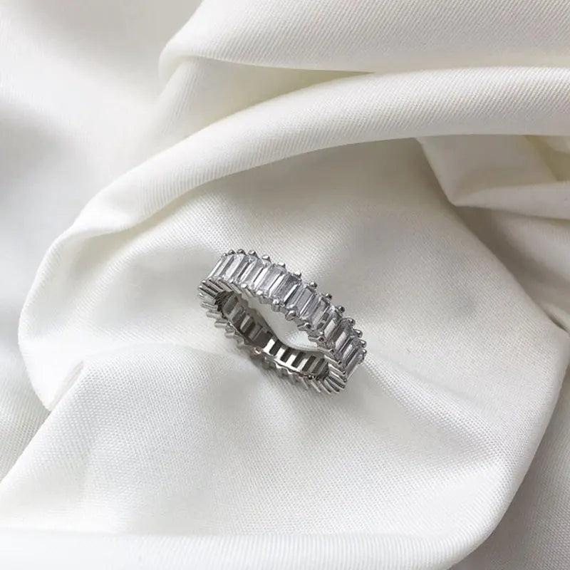 ICED OUT MOISSANITE "SHINO" WEISSGOLD 925S SILVER RING - ICERAIN JEWELRY