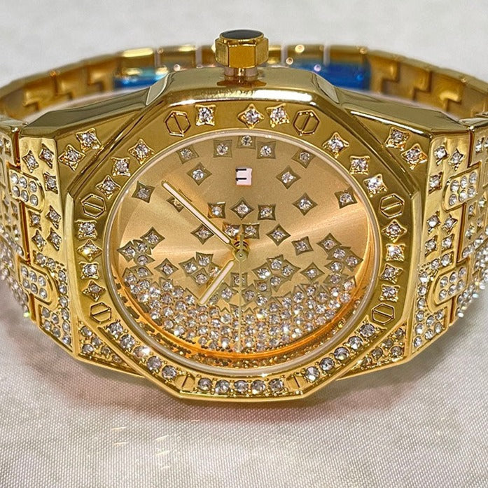 ICED OUT "SPLITERIO" UHR - ICERAIN JEWELRY