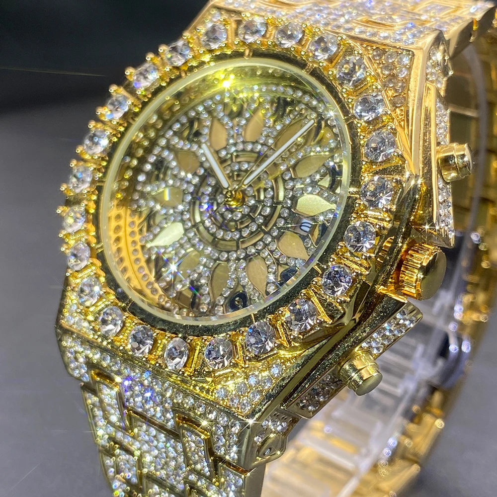 ICED OUT " ARABIC SUN" UHR - ICERAIN JEWELRY