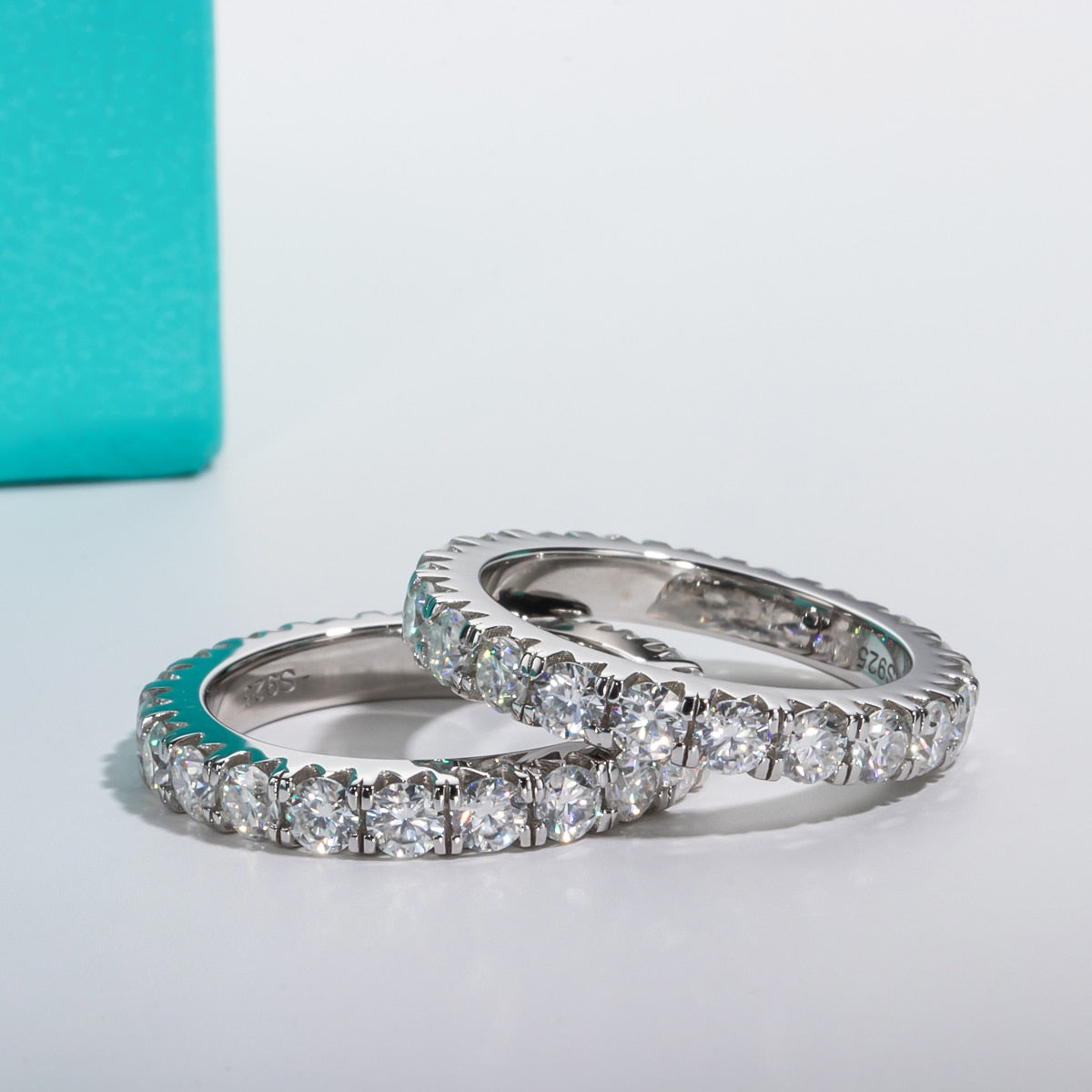 ICED OUT MOISSANITE "BALARE" WEISSGOLD 925S SILVER RING - ICERAIN JEWELRY