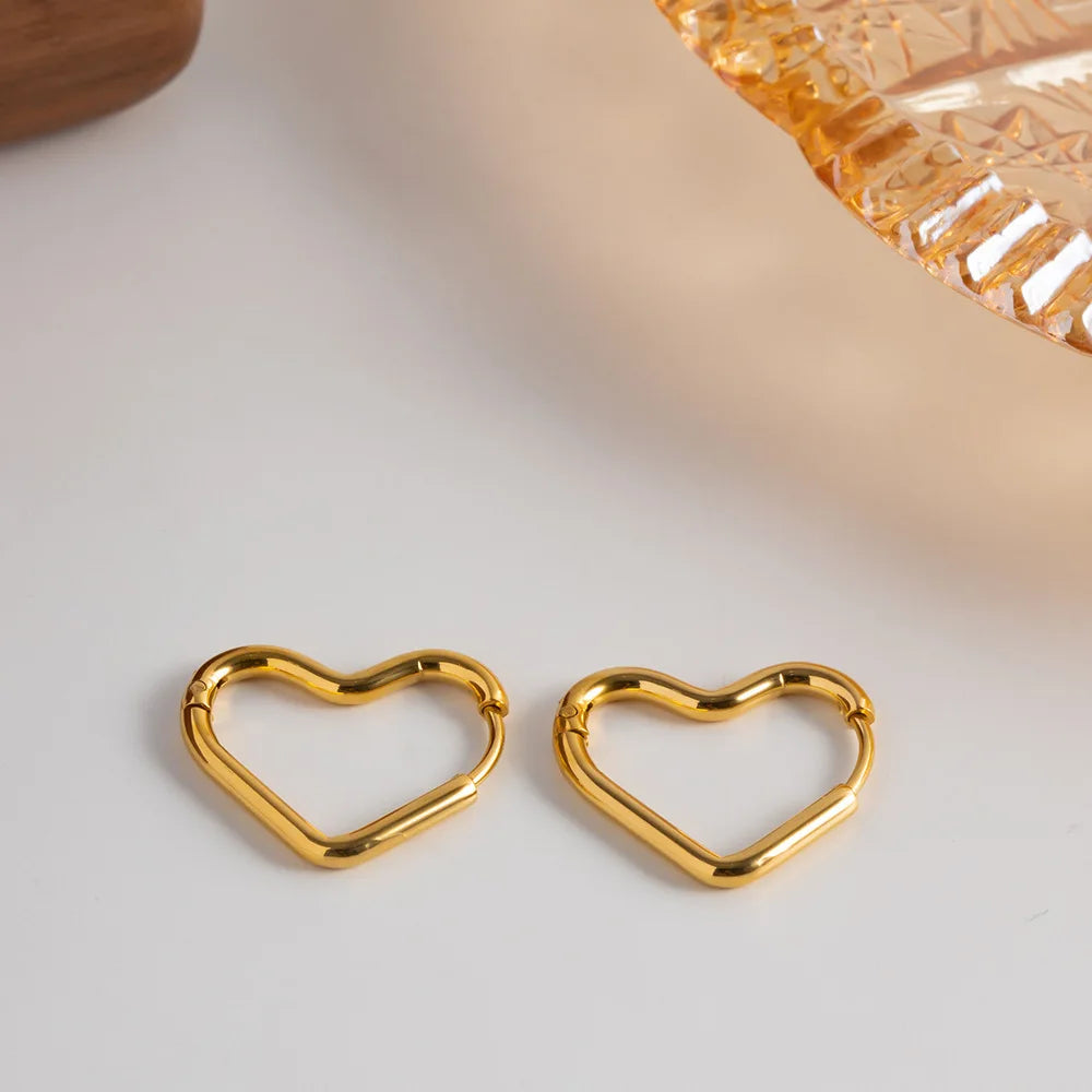 EDELSTAHL "HEART V3" OHRRINGE - ICERAIN JEWELRY