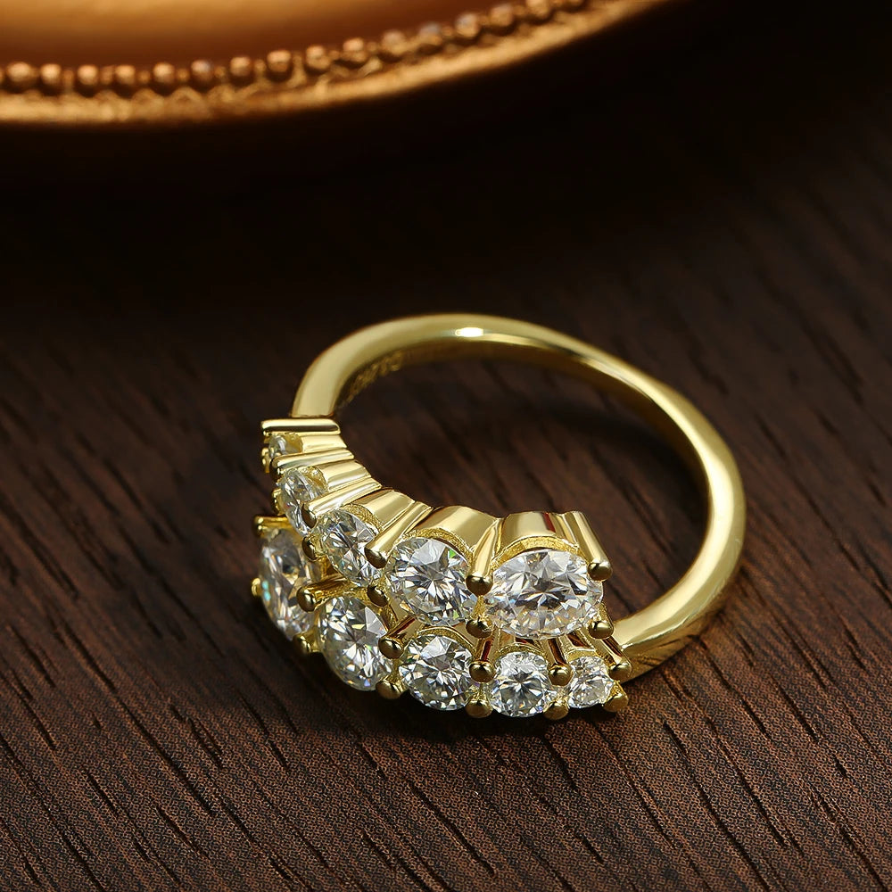 ICED OUT MOISSANITE "ARIA" WEISSGOLD 925S SILVER RING - ICERAIN JEWELRY