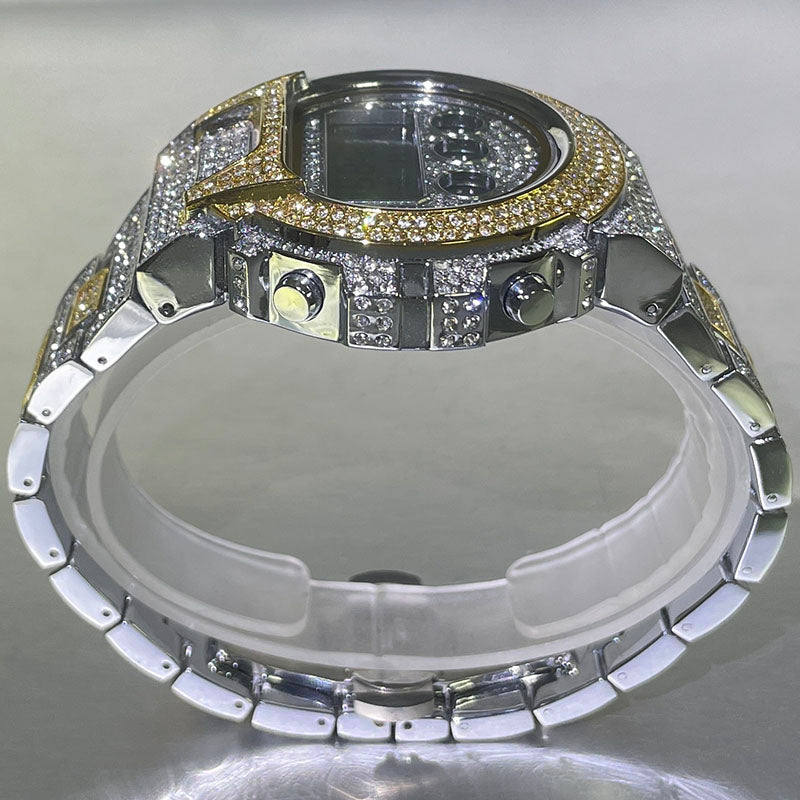 ICED OUT DIGITAL "NAVERO" UHR - ICERAIN JEWELRY