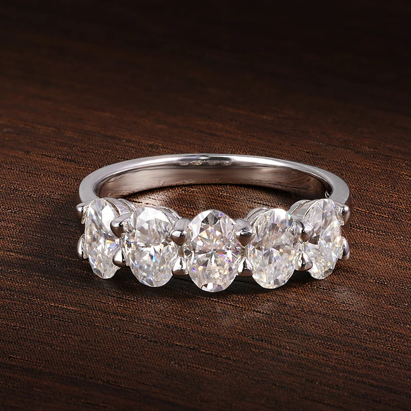ICED OUT MOISSANITE "KLARISO" WEISSGOLD 925S SILVER RING - ICERAIN JEWELRY
