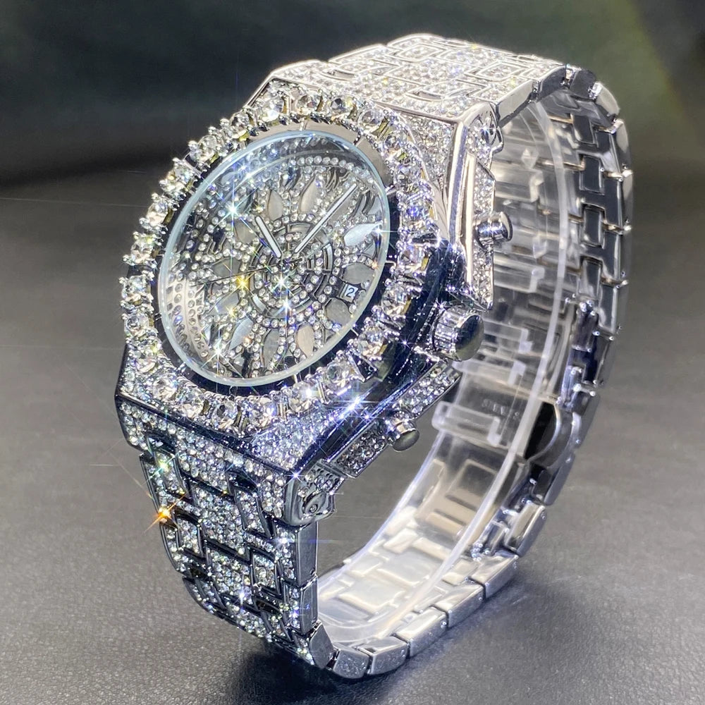ICED OUT " ARABIC SUN" UHR - ICERAIN JEWELRY