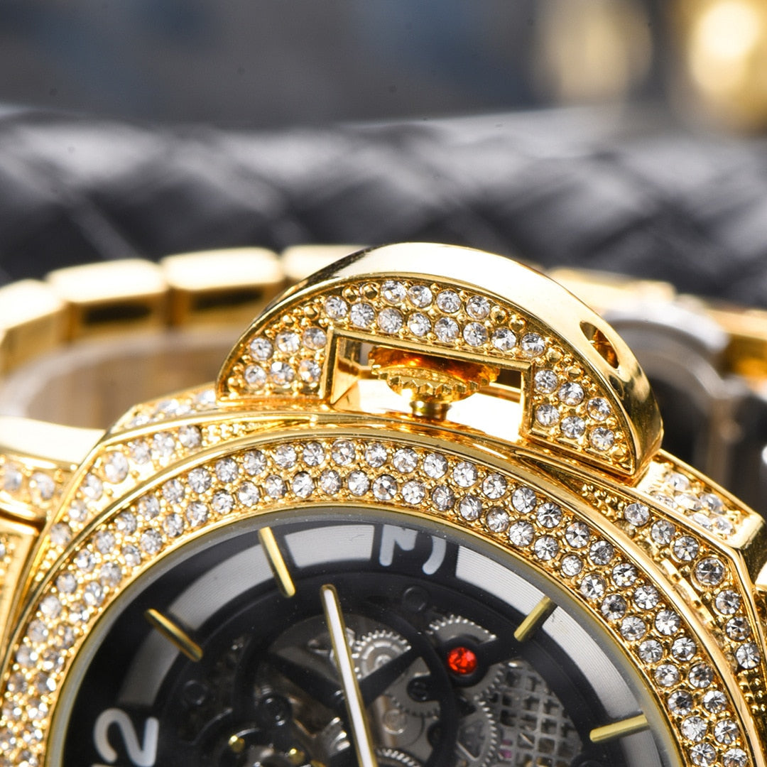 ICED OUT AUTOMATIK "LUCANINO" UHR - ICERAIN JEWELRY