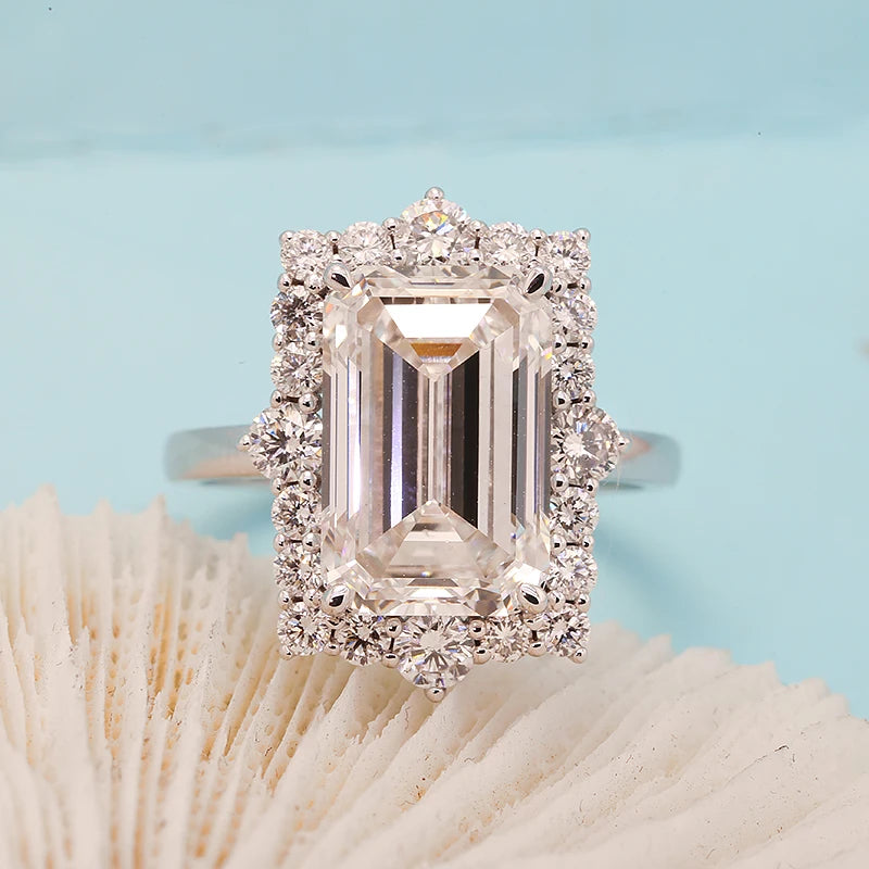 ICED OUT MOISSANITE "DIAMOND" WEISSGOLD 925S SILVER RING - ICERAIN JEWELRY