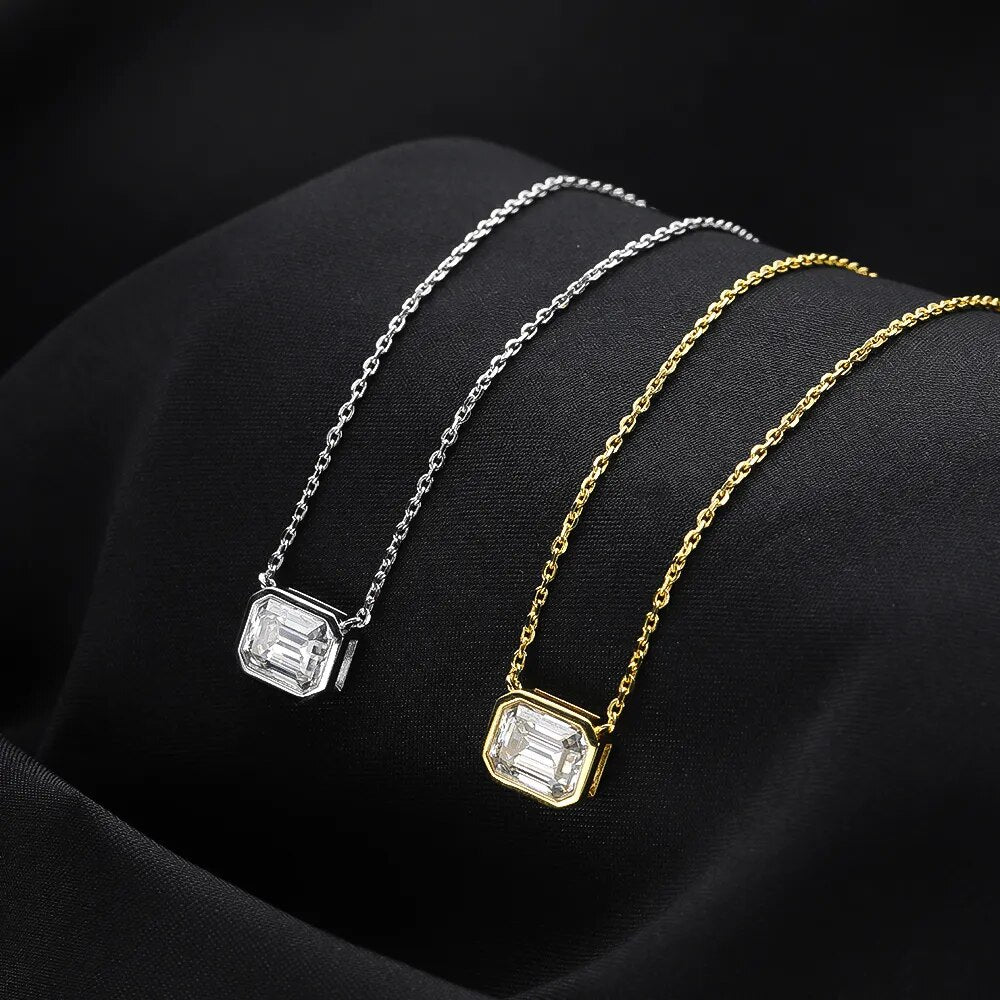 ICED OUT MOISSANITE "SWARAMI" WEISSGOLD 925S SILVER KETTE - ICERAIN JEWELRY