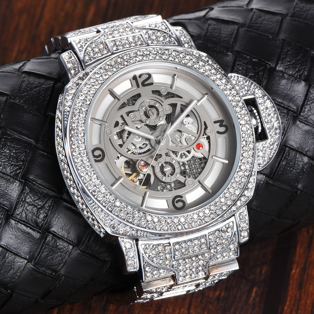 ICED OUT AUTOMATIK "LUCANINO" UHR - ICERAIN JEWELRY