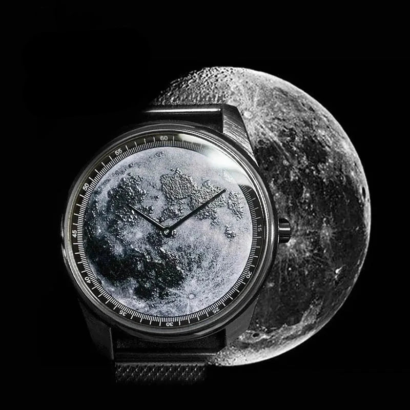 EDELSTAHL "MOON" UHR - ICERAIN JEWELRY