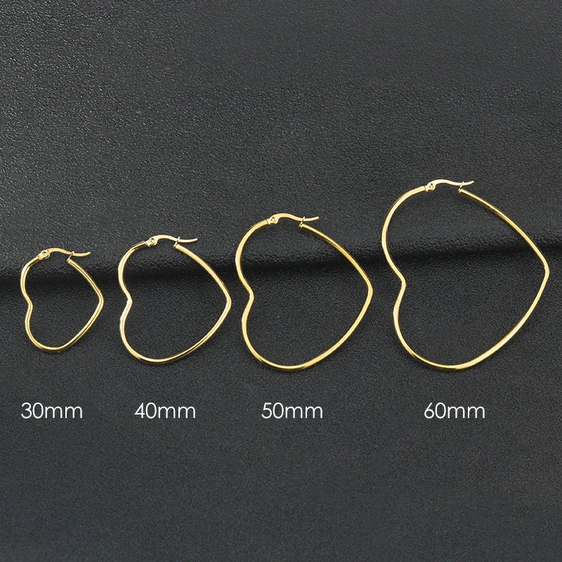 EDELSTAHL "HEART V4" OHRRINGE - ICERAIN JEWELRY
