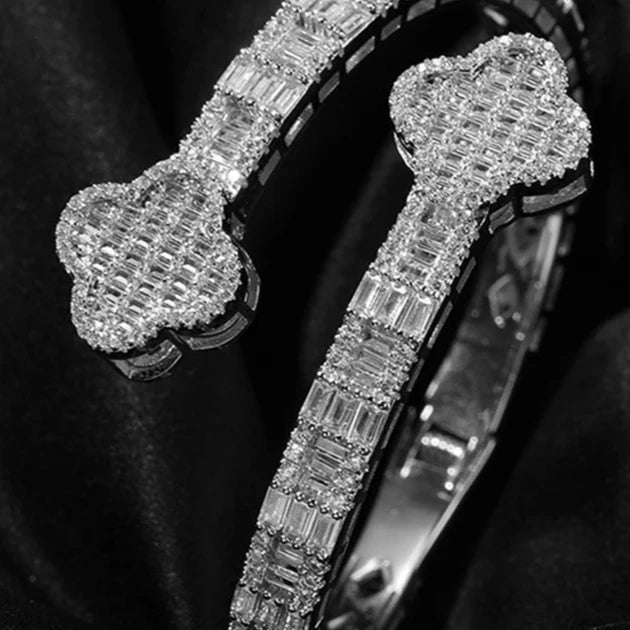 ICED OUT "CLOVER" ARMREIF - ICERAIN JEWELRY