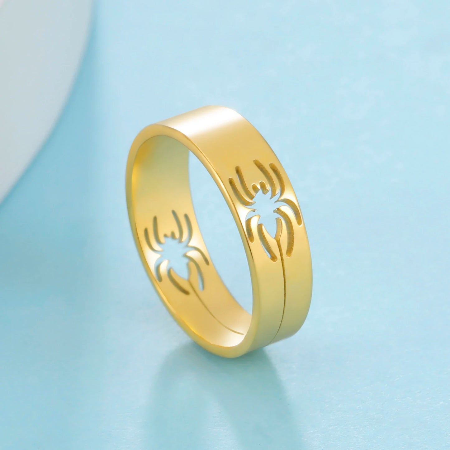 EDELSTAHL "GOLD SPIDER" RING - ICERAIN JEWELRY