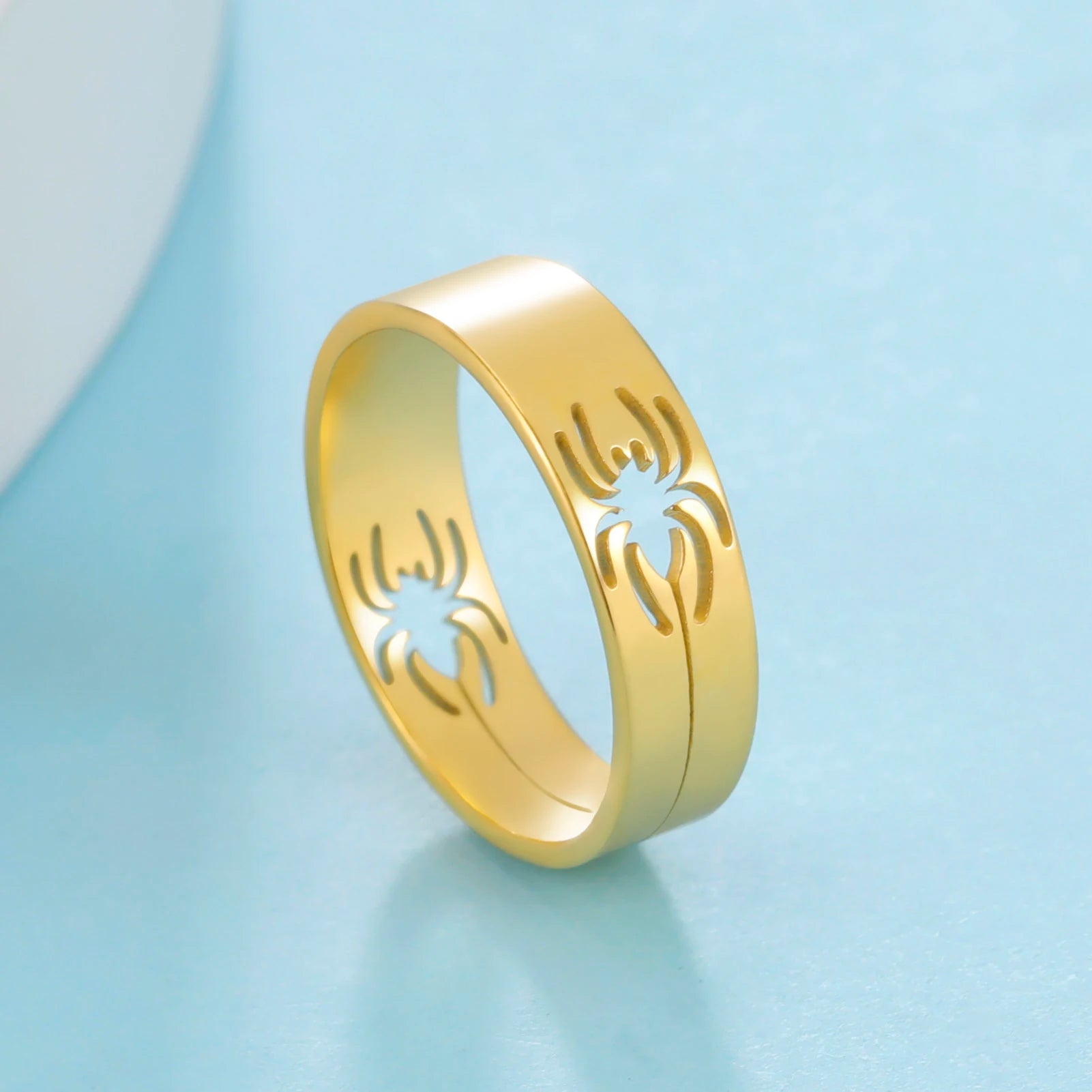 EDELSTAHL "GOLD SPIDER" RING - ICERAIN JEWELRY