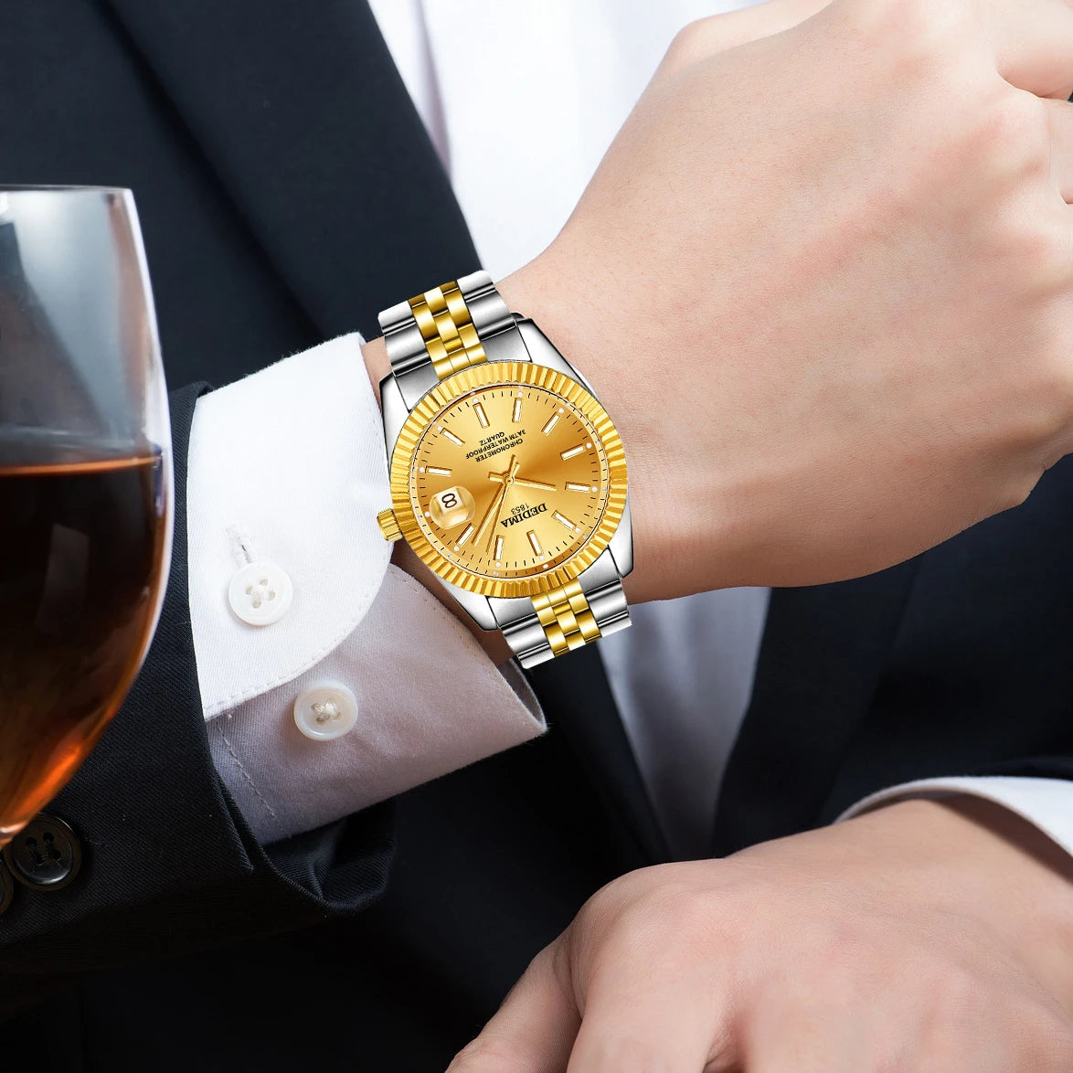 EDELSTAHL "HANDLO" UHR - ICERAIN JEWELRY