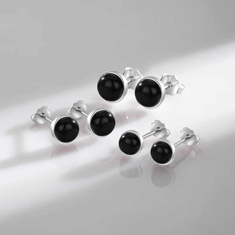 925S SILVER "ACHAT" OHRRINGE - ICERAIN JEWELRY
