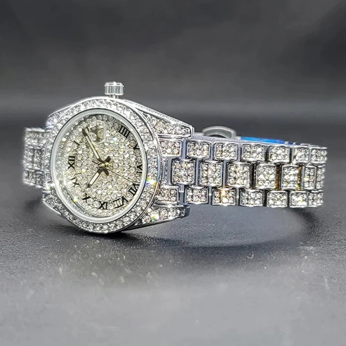ICED OUT "DRESSOLO" UHR - ICERAIN JEWELRY