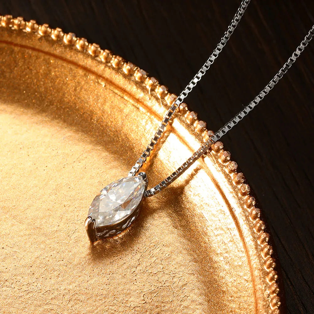 ICED OUT MOISSANITE "CLASSIC EYE" WEISSGOLD 925S SILVER KETTE - ICERAIN JEWELRY