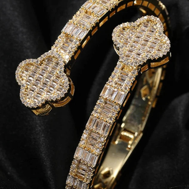 ICED OUT "CLOVER" ARMREIF - ICERAIN JEWELRY