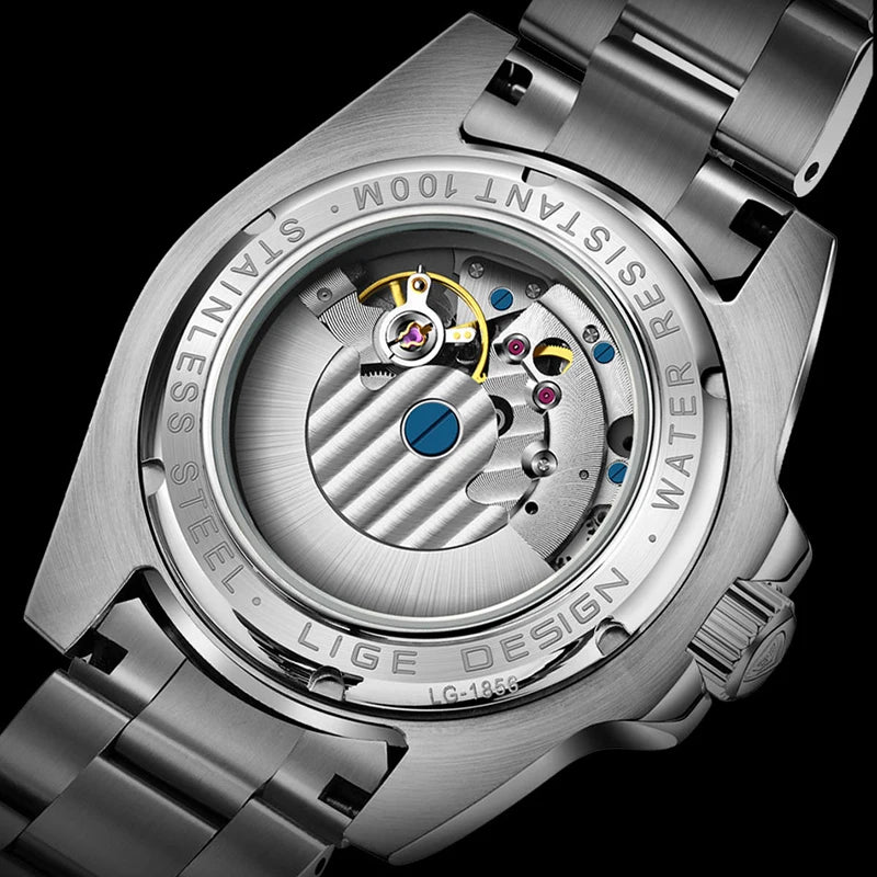 SALE | EDELSTAHL "SILVER/BLACK DIVELERO" UHR - ICERAIN JEWELRY