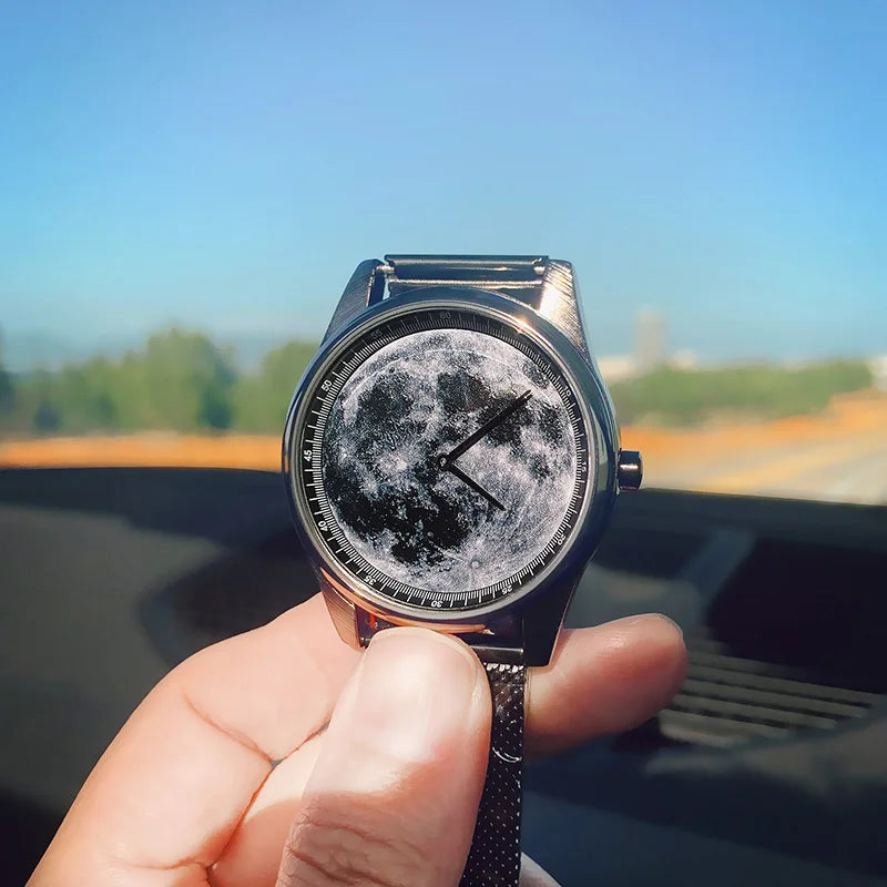 EDELSTAHL "MOON" UHR - ICERAIN JEWELRY