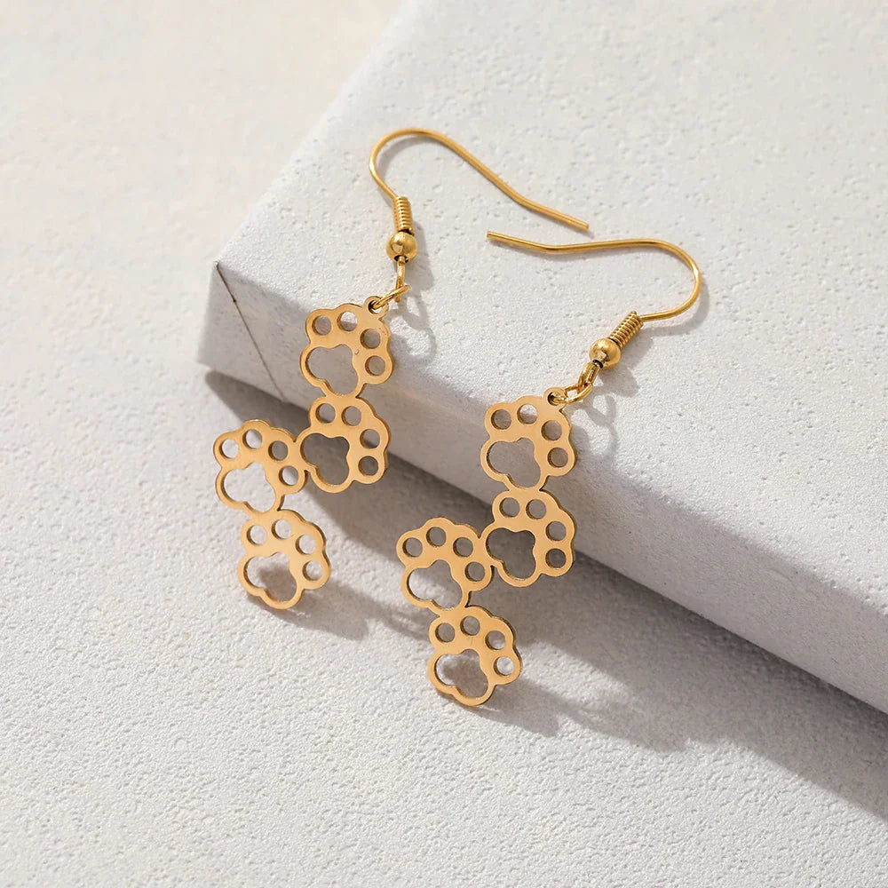 EDELSTAHL "GOLD DOG V2" OHRRINGE - ICERAIN JEWELRY