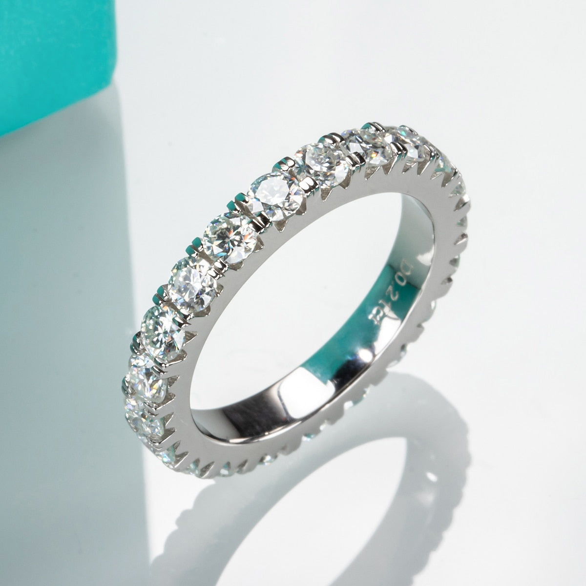ICED OUT MOISSANITE "BALARE" WEISSGOLD 925S SILVER RING - ICERAIN JEWELRY