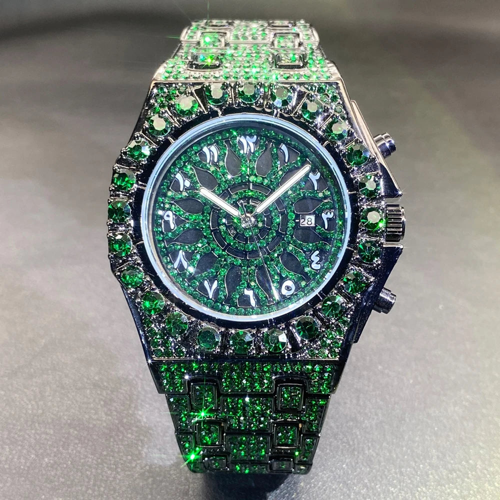 ICED OUT " ARABIC SUN" UHR - ICERAIN JEWELRY