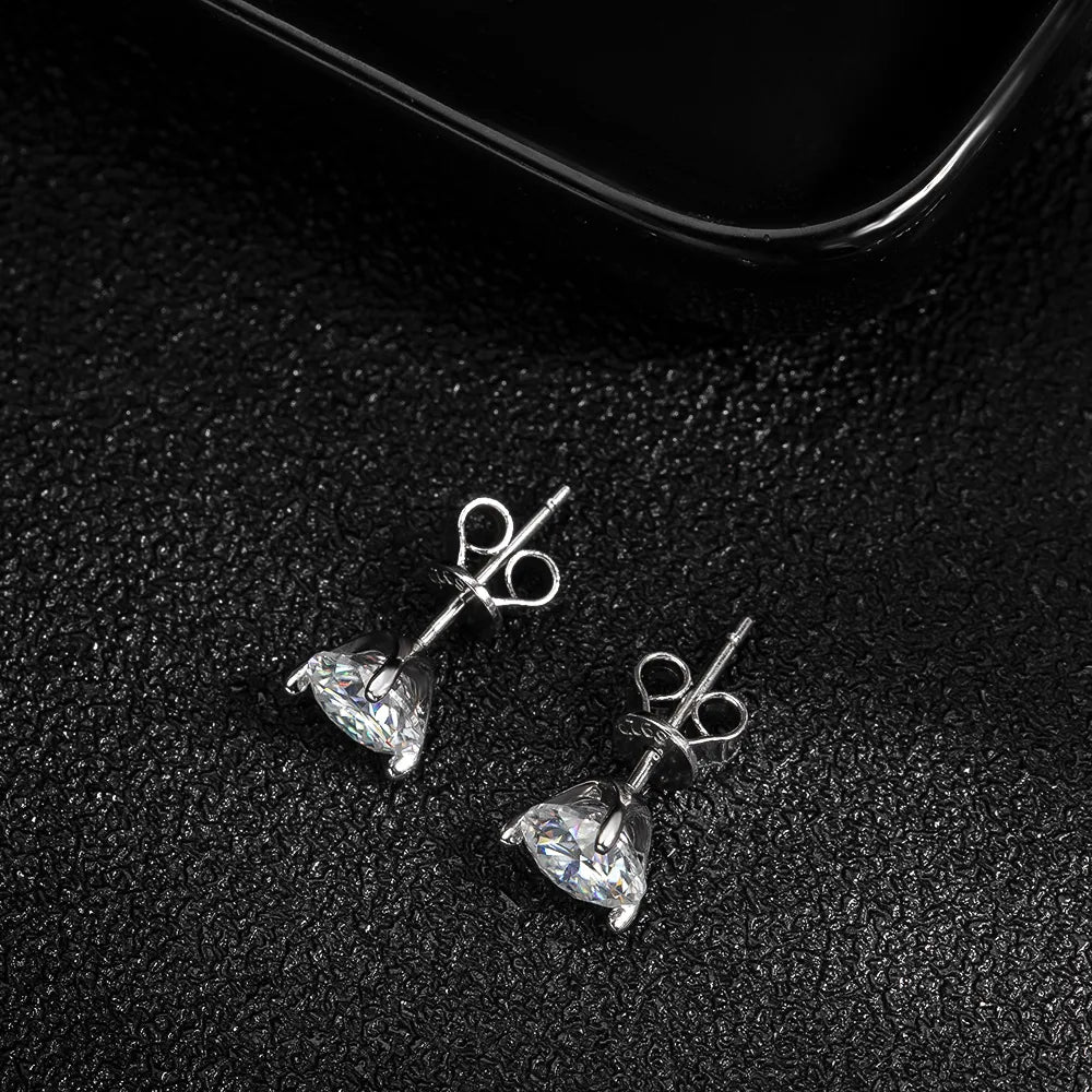 ICED OUT MOISSANITE "MANAMA" WEISSGOLD 925S SILVER OHRRINGE - ICERAIN JEWELRY