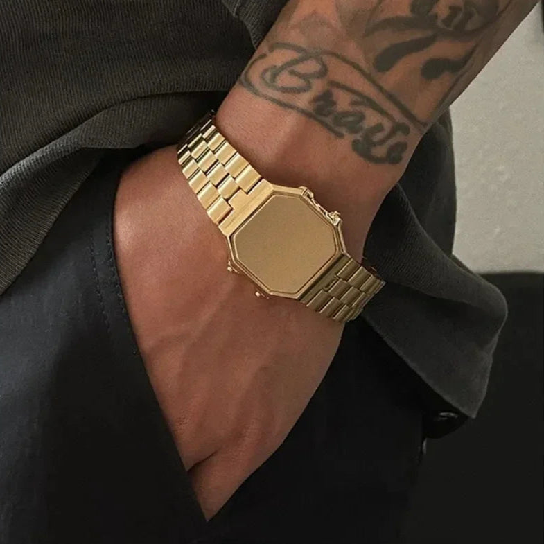 EDELSTAHL "GOLD WATCH" ARMBAND - ICERAIN JEWELRY