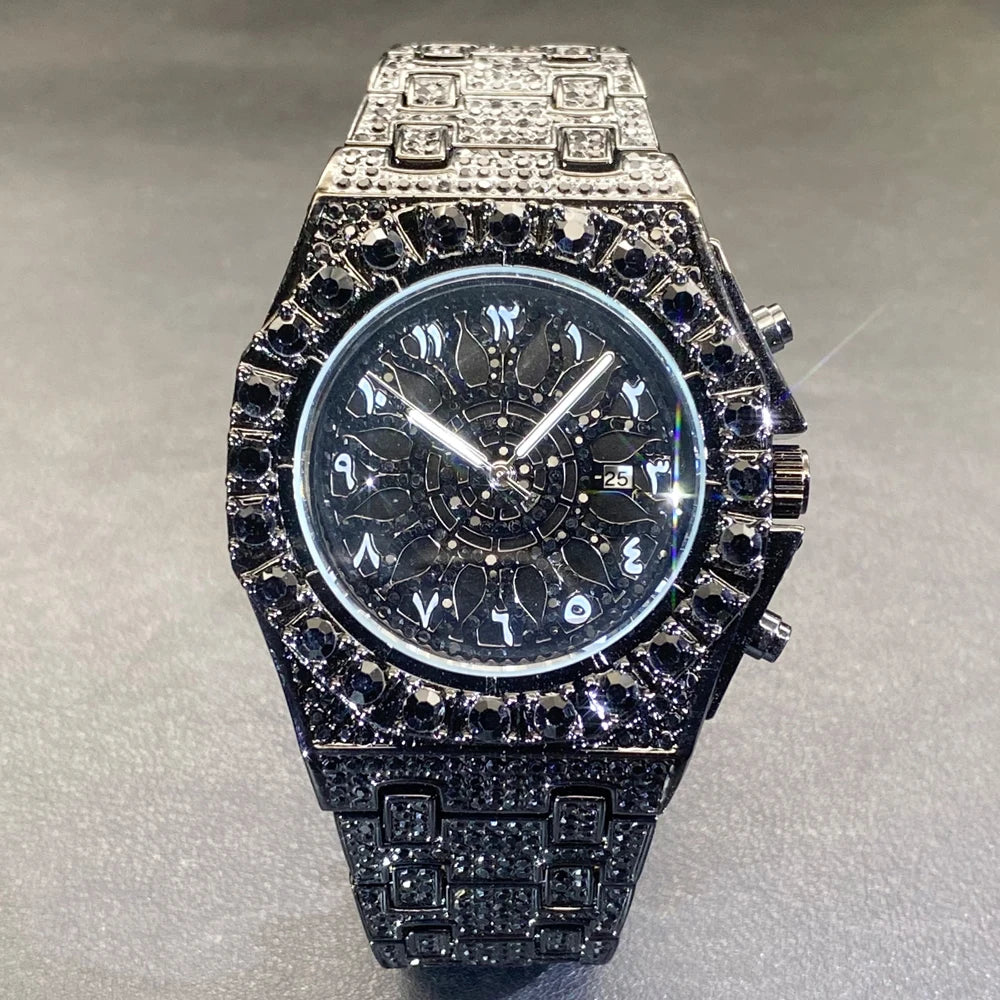 ICED OUT " ARABIC SUN" UHR - ICERAIN JEWELRY