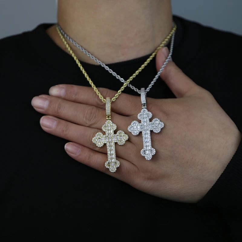 ICED OUT "CROSS V2" KETTE - ICERAIN JEWELRY