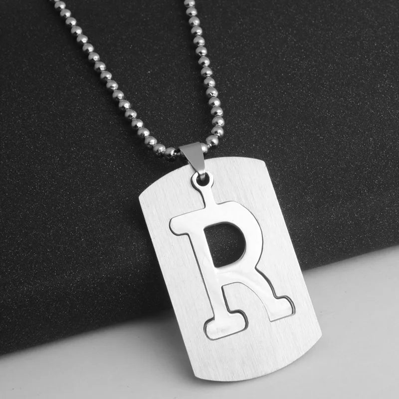 PERSONALISIERTE EDELSTAHL ANFANGSBUCHSTABEN "ULISA" KETTE - ICERAIN JEWELRY