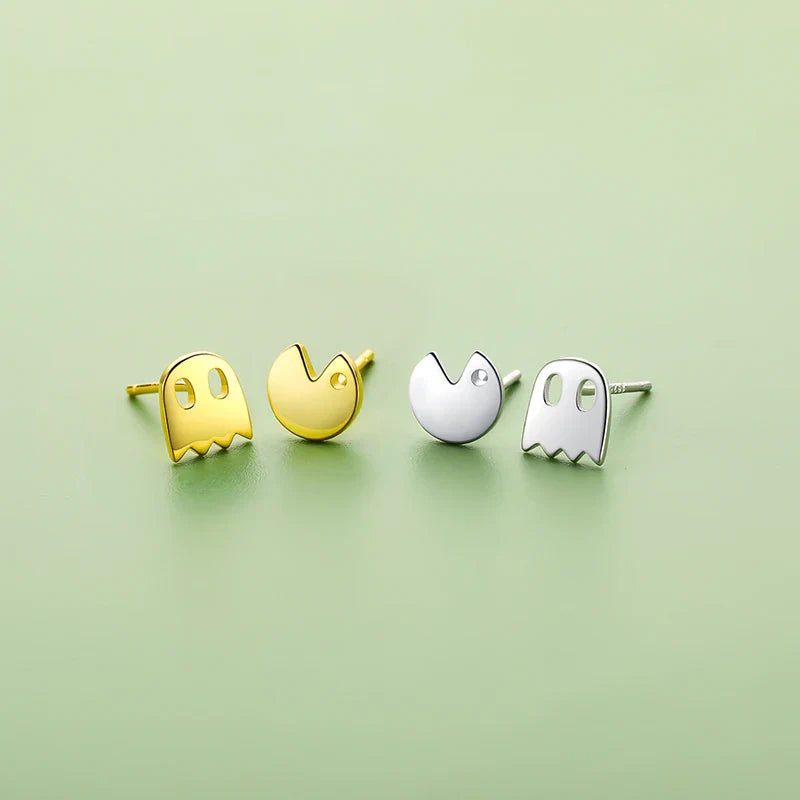 925S SILVER "GOLD PAC" OHRRINGE - ICERAIN JEWELRY