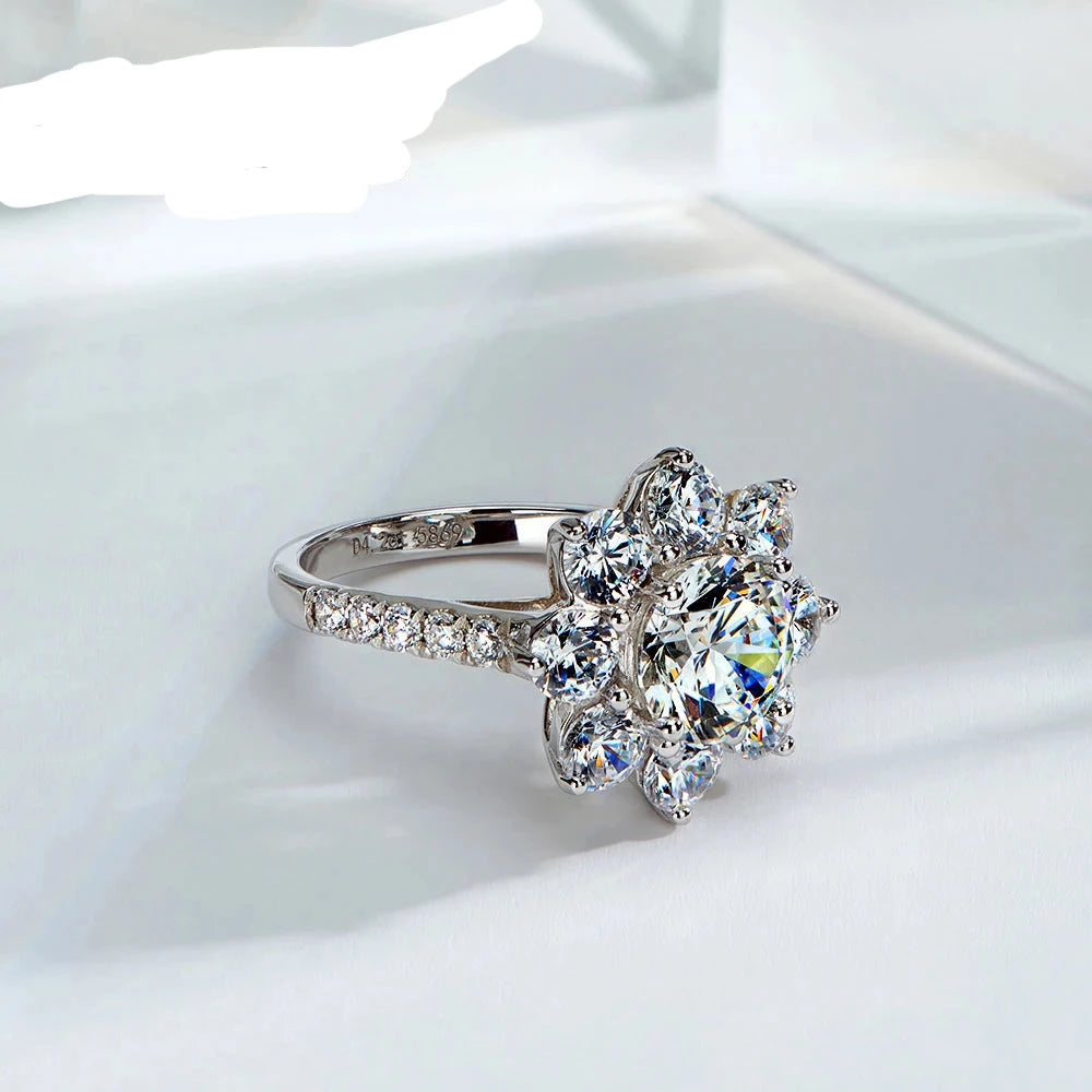 ICED OUT MOISSANITE "TWIST" WEISSGOLD 925S SILVER RING - ICERAIN JEWELRY