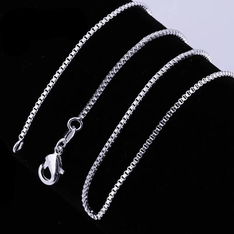 925S SILVER "BOX" KETTE - ICERAIN JEWELRY