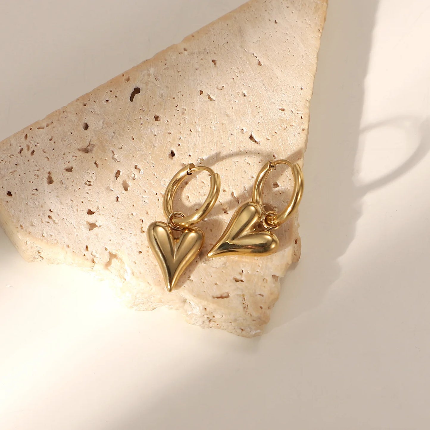 EDELSTAHL "HEART V2" OHRRINGE - ICERAIN JEWELRY