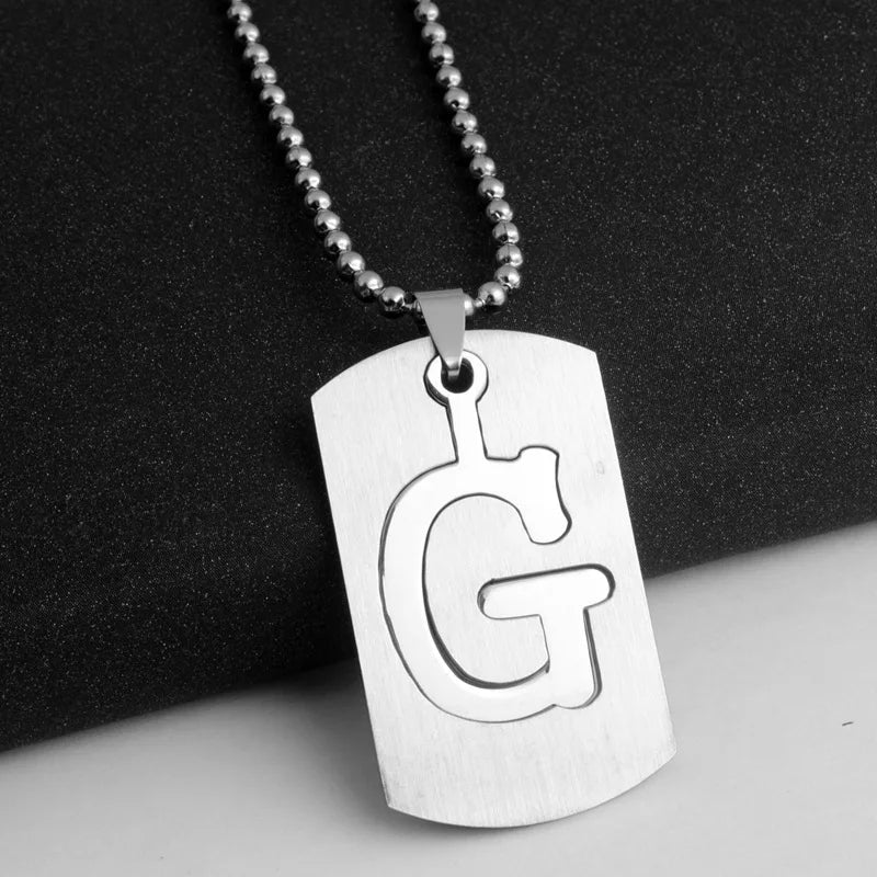 PERSONALISIERTE EDELSTAHL ANFANGSBUCHSTABEN "ULISA" KETTE - ICERAIN JEWELRY