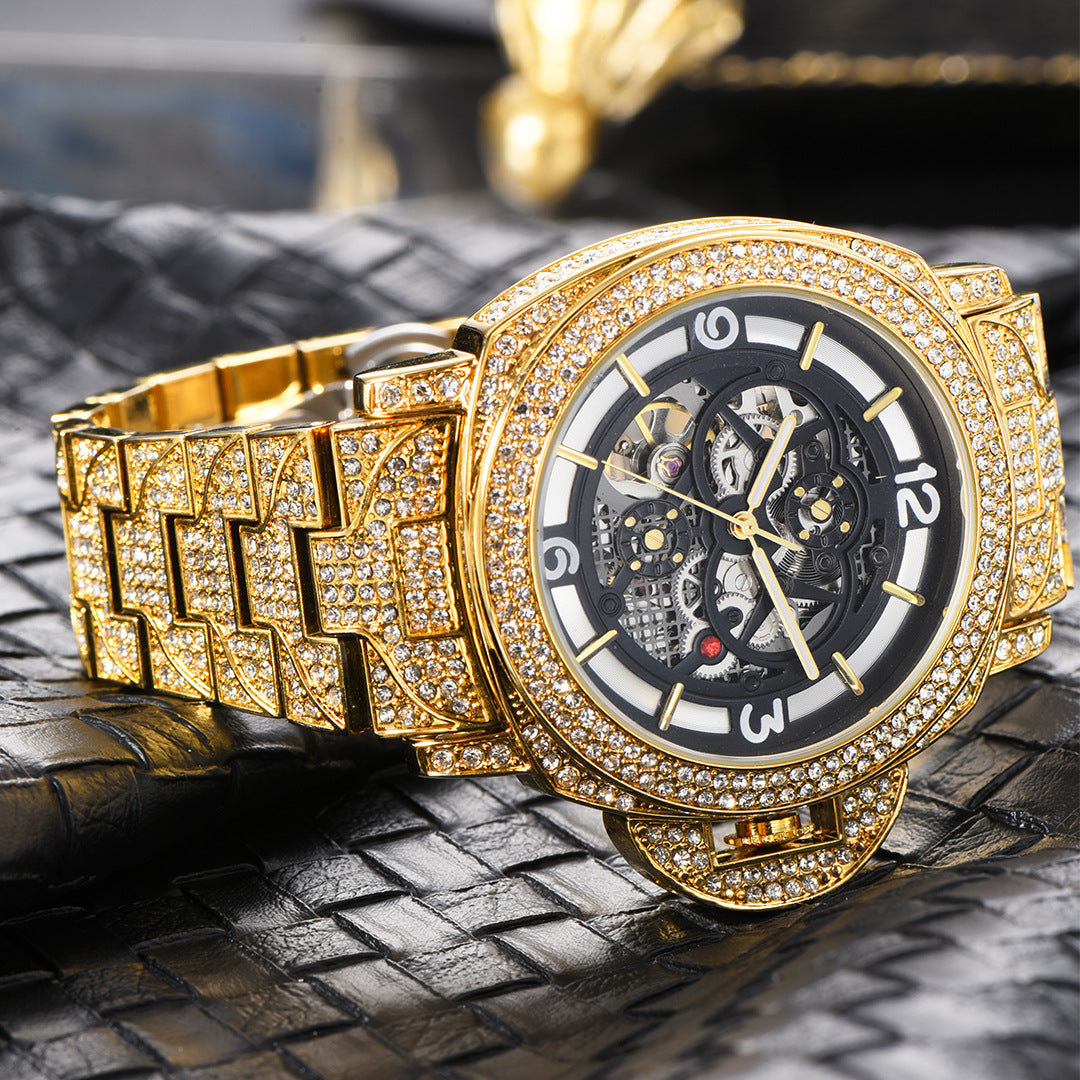 ICED OUT AUTOMATIK "LUCANINO" UHR - ICERAIN JEWELRY