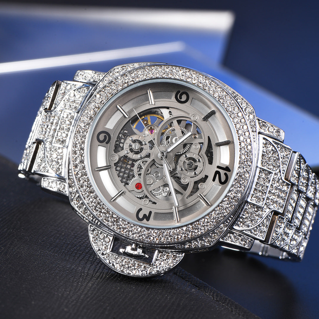 ICED OUT AUTOMATIK "LUCANINO" UHR - ICERAIN JEWELRY