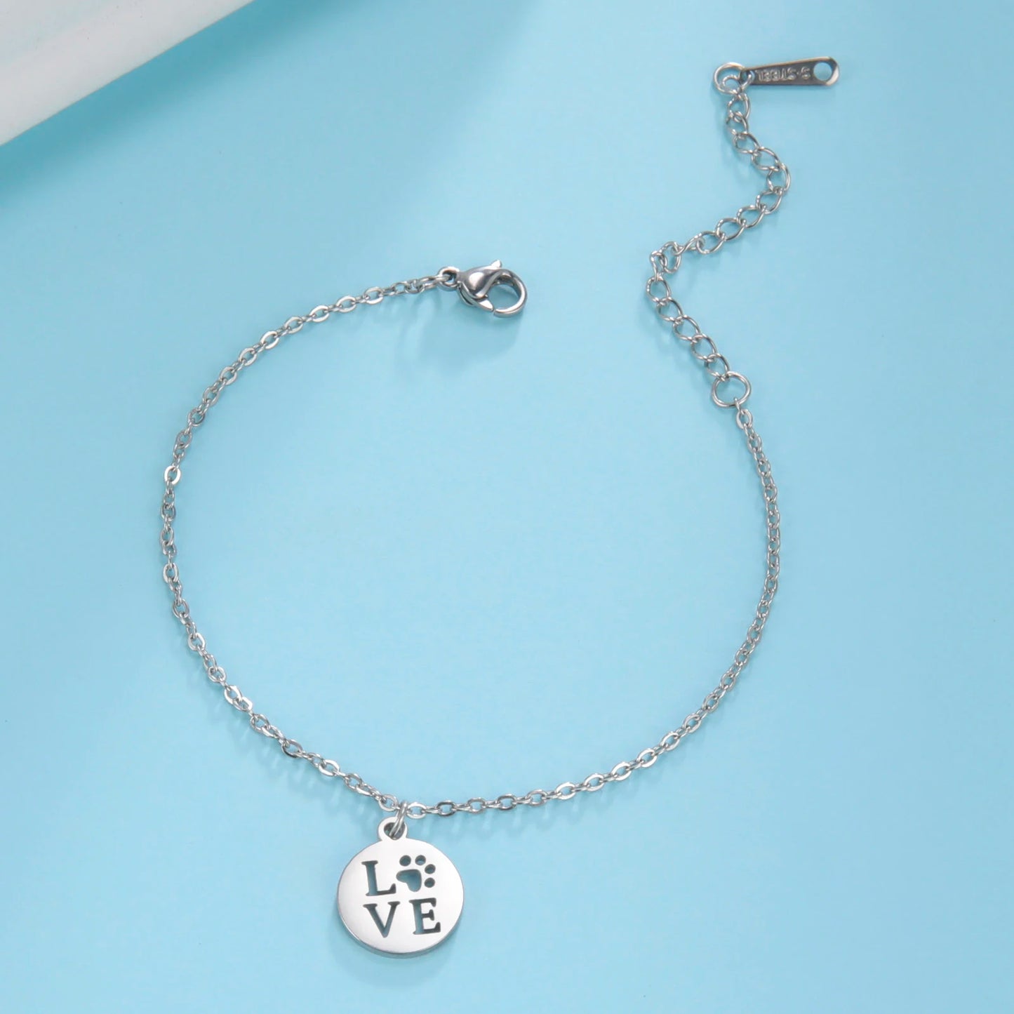 EDELSTAHL "SILVER LOVE DOG" ARMBAND - ICERAIN JEWELRY