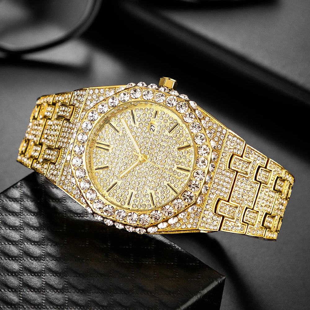 ICED OUT "APOSTEL" UHR - ICERAIN JEWELRY