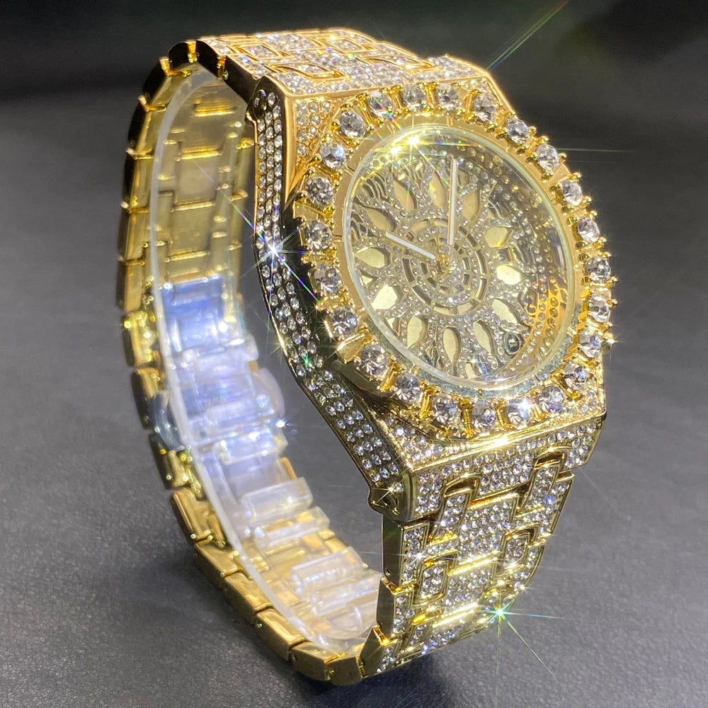 ICED OUT " ARABIC SUN" UHR - ICERAIN JEWELRY